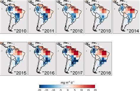 Figure A5 Annual Mean Posterior Prior Gridded Total South American