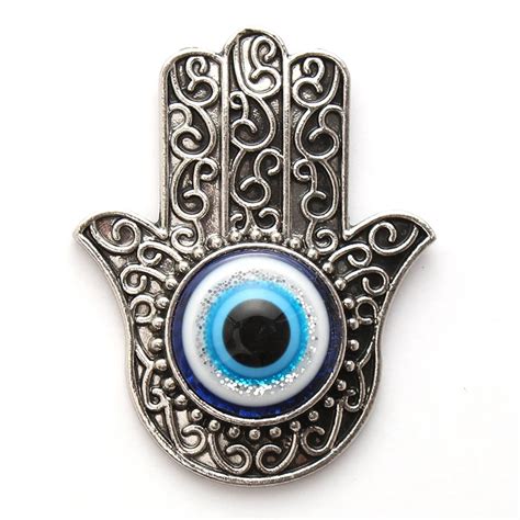 Lucky Eye 1pc Hamsa Hand Charms Magnets Evil Eye Jewelry Art Stickers