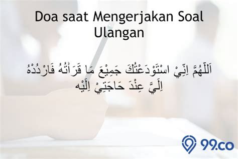 Doa Sebelum Ujian Agar Diberi Kelancaran Dan Kemudahan Wajib Hafal