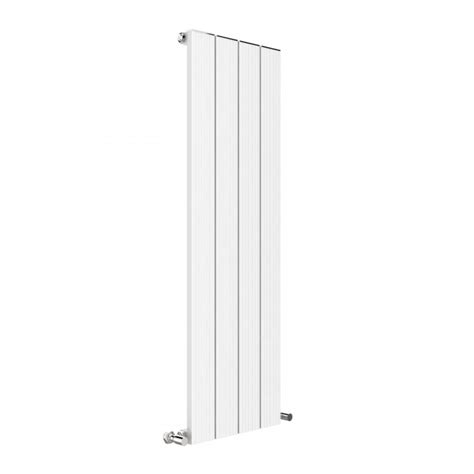 Mm X Mm Single Panel White Vertical Aluminium Designer Radiator