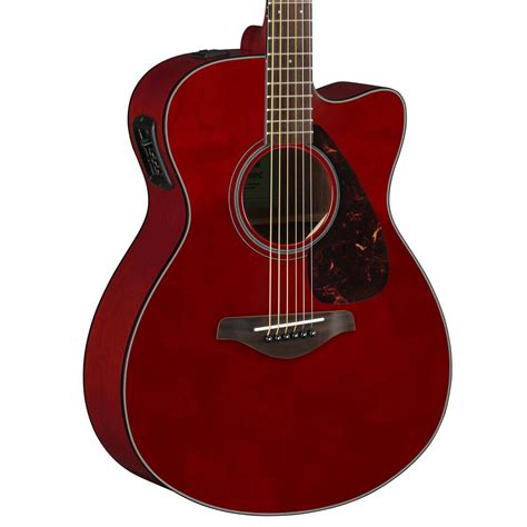 Yamaha Fsx800c Electro Acoustic Guitar Ruby Red At Gear4music