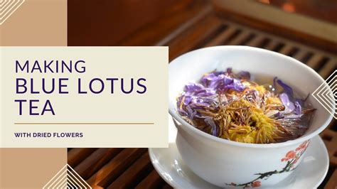 Making Blue Lotus Tea With Dried Flowers Youtube