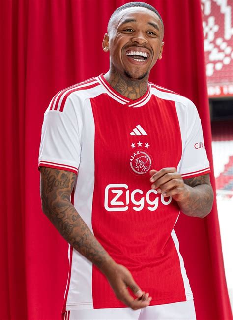 Camisa Ajax Fc I Home Masculina Modelo Fan Branca E Vermelha