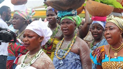 Krobo Rich Culture Display As Nene Sackitey Arrive Odwira