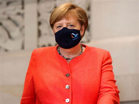 Coronavirus: Angela Merkel seen wearing face mask in public for first ...