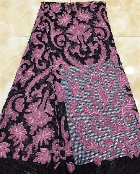 French Net Lace Fabric High Quality Velvet Nigerian Latest African Lace