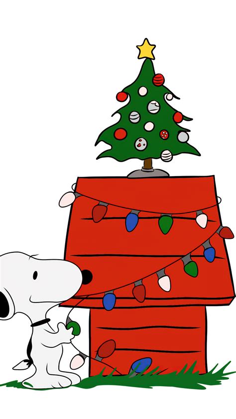 Snoopy Wallpaper 4K, Christmas decoration, Xmas tree