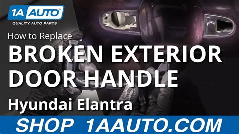 How To Replace Broken Exterior Door Handle 07 10 Hyundai Elantra YouTube