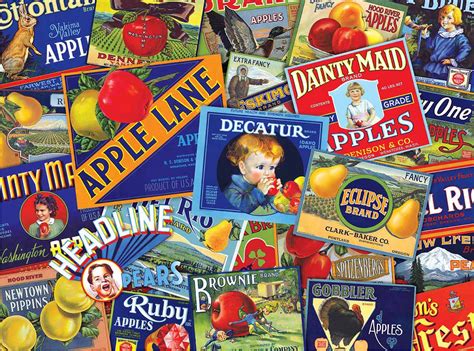 Smithsonian Vintage Fruit Crate Labels 1000 Piece Jigsaw Puzzle By