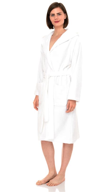 Towelselections Womens Hooded Robe Cotton Terry Cloth Bathrobe Ebay