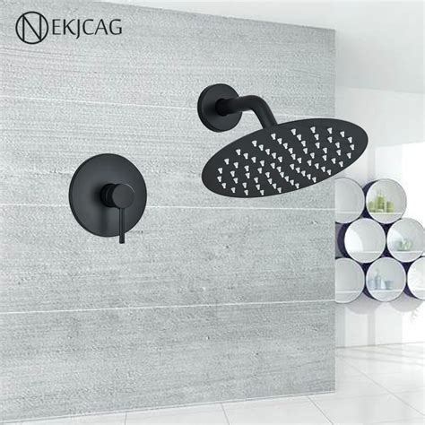 Hoshower Ensemble De Syst Me De Douche Mural Douche Noire