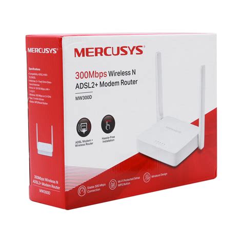 MERCUSYS MODEM ROUTER ADSL 300 MBPS MW300D