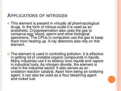 Interesting Facts About Nitrogen Element