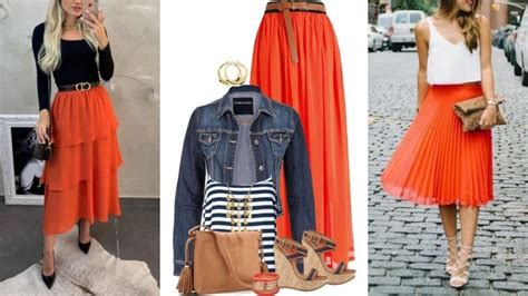 Introducir Imagen Outfit Con Falda Naranja Abzlocal Mx