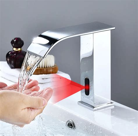 Touchless Torneira Stainless Steel Grifo Sensor Waterfall Faucet