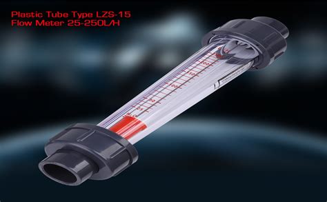 TOPINCN Flowmeter Rotameter Plastic Tube Type Lzs 15 25 250L H