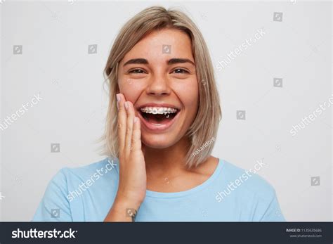 Blonde Girl Braces Images Stock Photos Vectors Shutterstock
