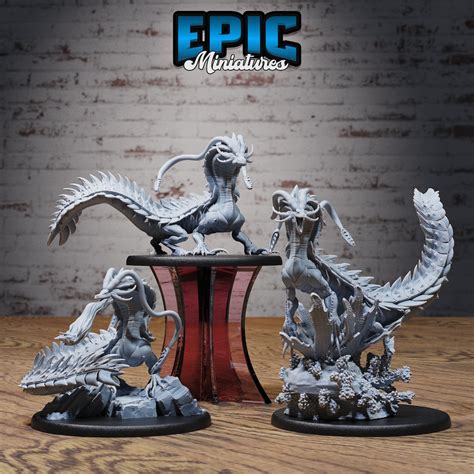 Sea Drake large Creature Epic Miniatures Dungeons & Dragons Pathfinder ...