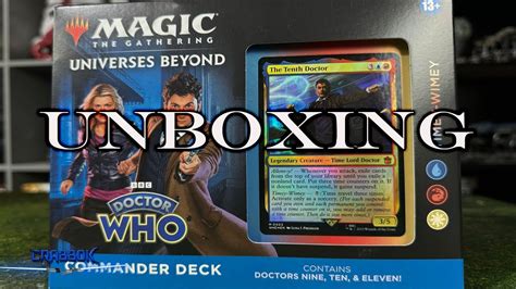 Magic The Gathering Meets Doctor Who Timey Wimey Deck Unboxing