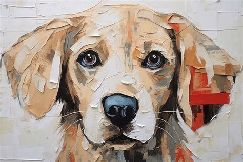 dog art painting animal premium photo illustration rawpixel