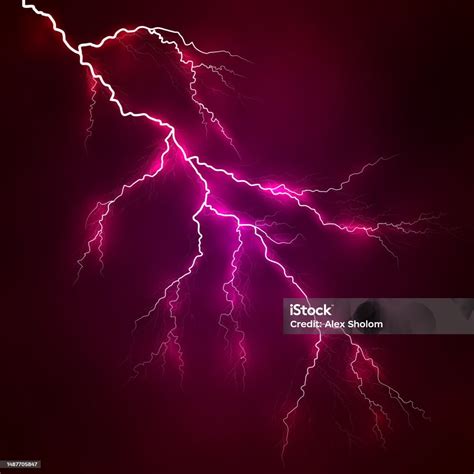 Vector Bright Lightning On A Background Stock Illustration Download