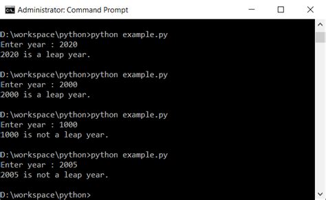 Check Leap Year Python Program Tutorialkart