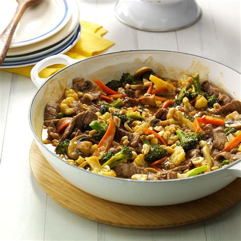 Thai Beef Stir Fry Recipe Taste Of Home