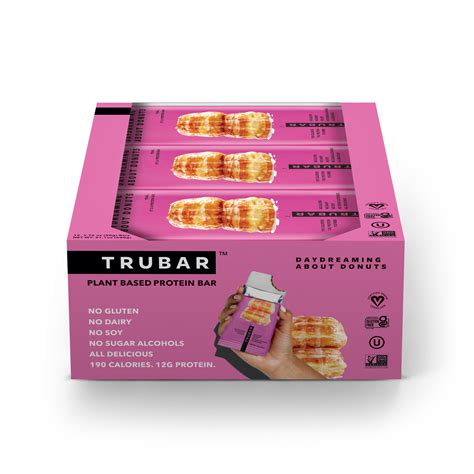 Trubar™ Plant Based Protein Bar Daydreaming About Donuts 12 Bars Gnc