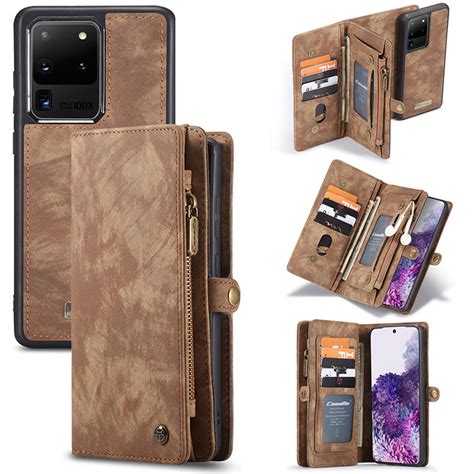 Samsung Galaxy S20 Ultra Case Folio Flip Detachable Wallet Phone Case