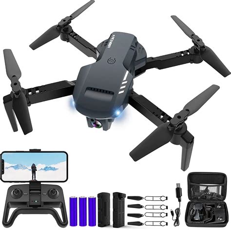 Radclo Mini Drone With Camera 1080p Hd Fpv Foldable Drone With Carrying Case 2 Batteries 90