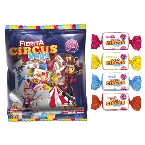 Masticable Open Candy Mega Circus 60u 330g Dulcilandia Paraná
