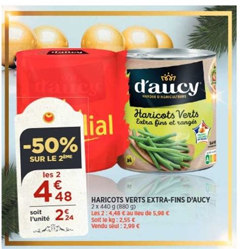 Promo Haricots Verts Extra Fins D Aucy Chez Atac Icatalogue Fr