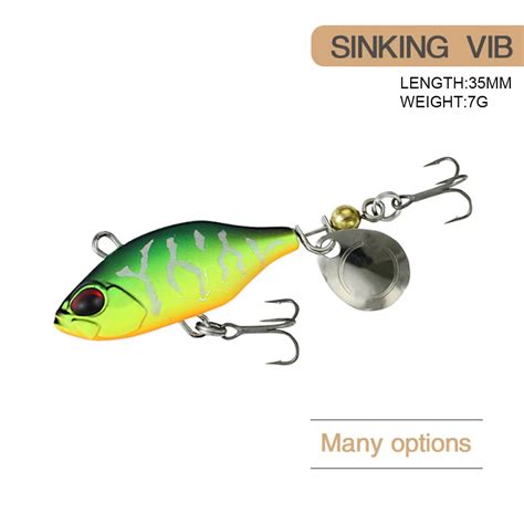 Cm G Fishing Lure Micro Vib Wobbler Long Cast Sinking Metal