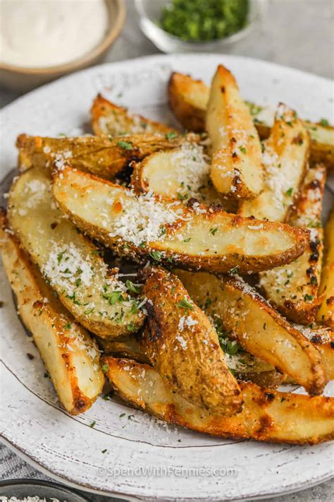 Crispy Baked Potato Wedges Spend With Pennies Cartizzle