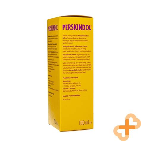 PERSKINDOL ACTIVE Gel 100 Ml For Muscles And Joints Cooling Effect EBay