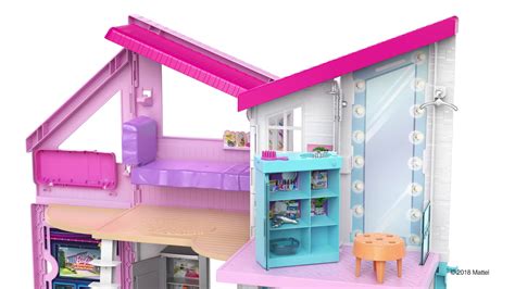 Barbie Casa Malibu Casa De Dos Pisos Plegable Con Muebles Y Accesorios