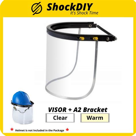 Liftable Face Shield Visor And A2 Bracket For Safety Helmet Shopee Malaysia