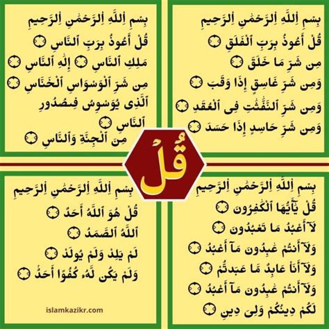 Qul In English With Images Qul Surah Benefits Meaning