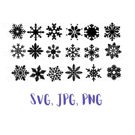 Snowflake Svg Snowflake Svg Bundle Flake Winter Svg Christmas Svg Winter Svg Christmas