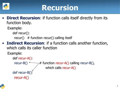 Python Recursion Ppt