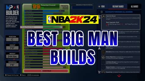 Top 5 NBA 2K24 Best Big Man (PF & C) Builds (Next & Current Gen)