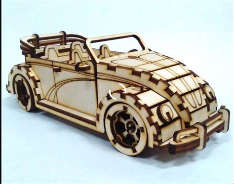 Car Model Puzzle File 3D Cdr Dxf Vector Cnc Files Instant Download for ...