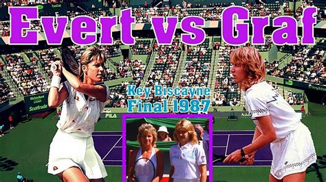 Chris Evert Vs Steffi Graf Key Biscayne Final Full Match