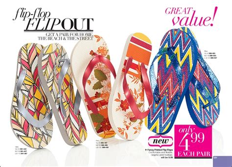 Avon Has Fancy Printed Flip Flops ONLY 4 99 Each Shop Save Today