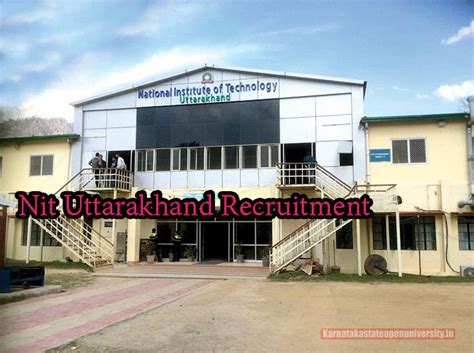 Nit Uttarakhand Recruitment 2024 Direct Link Apply Online