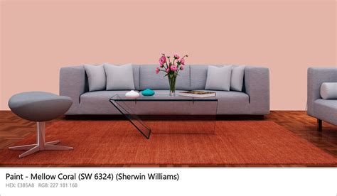 Sherwin Williams Mellow Coral Sw Paint Color Codes Similar