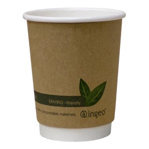 Oz Kraft Compostable Double Wall Cup