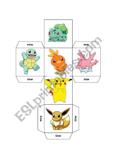 Printable Pokemon Educational Worksheets