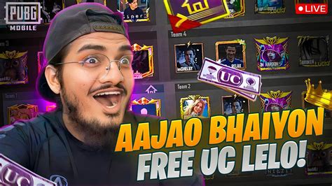 UC GIVEAWAY CUSTOM ROOM PUBG MOBILE LIVE STREAM FREE UC YouTube