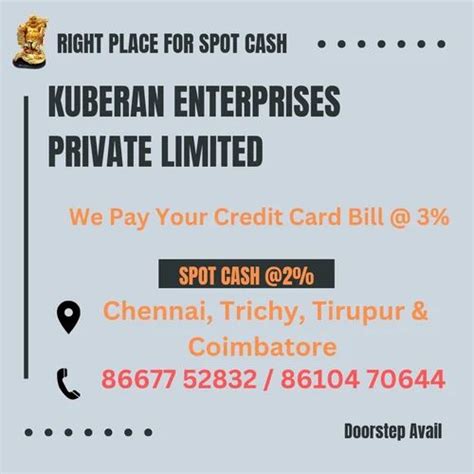 Cash Against Credit Card In Edamalaipatti Pudur In Kumaran Nagar